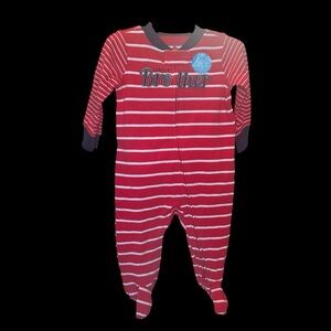Carter’s Little Brother Red Striped Sleeper 6 month NWT